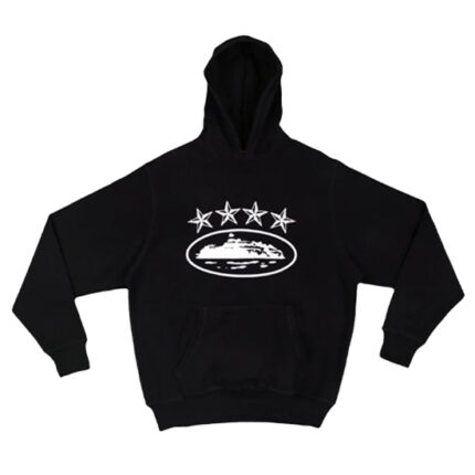 Corteiz 4Starz Alcatraz Hoodie Black