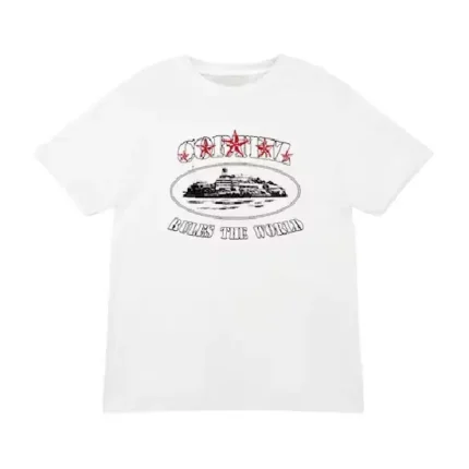 Corteiz 5 Starz Alcatraz T Shirt White 2