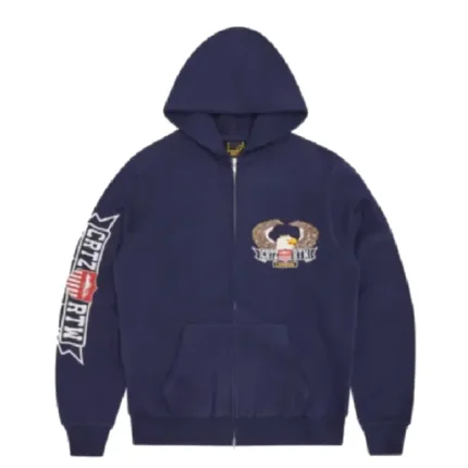 Corteiz Dipset Zipped Tracksuit Navy 2